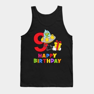 9th Birthday Party 9 Year Old Nine Years Tank Top